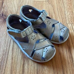 Gold Stride Rite Sandals